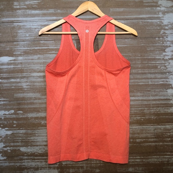 lululemon athletica Tops - Lululemon Swiftly Tech Orange Tank Size 6